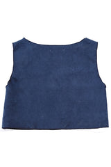 Suede Cropped Top