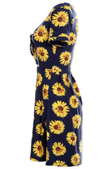 Sunflowers Skater Dress