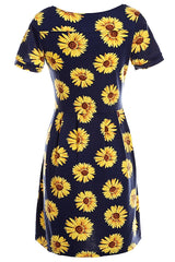 Sunflowers Skater Dress