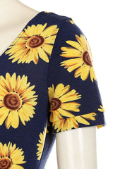 Sunflowers Skater Dress