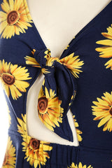 Sunflowers Skater Dress