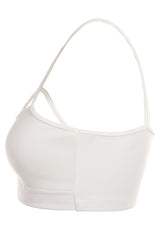 Cross Bralette-white