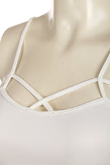 Cross Bralette-white